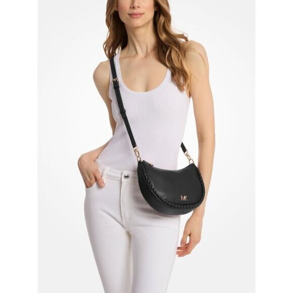 ⚡Michael Kors Women Gold-tone Hardware Imported Kyla Small Convertible Pouchette - Picture 3 of 3